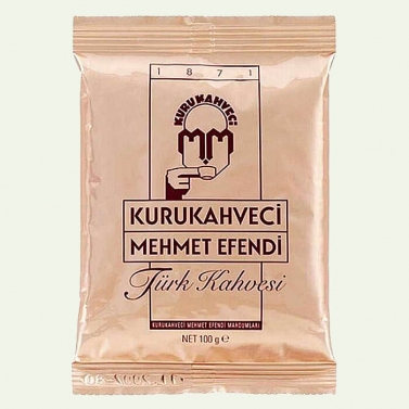 На фото изображено Турецкий кофе Kurukahveci Mehmet Efend 100гр
