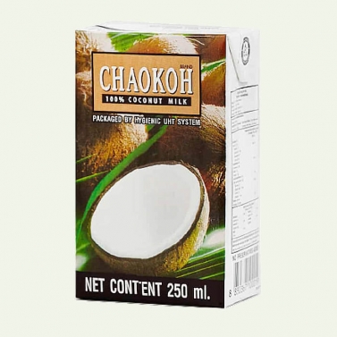 На фото изображено Молоко кокосовое CHAOKOH, 250 мл