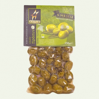 Оливки зеленые с косточкой ASTIR, 250г