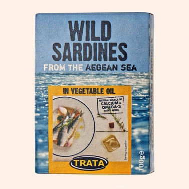 На фото изображено Сардины атлантические в масле TRATA, 100г